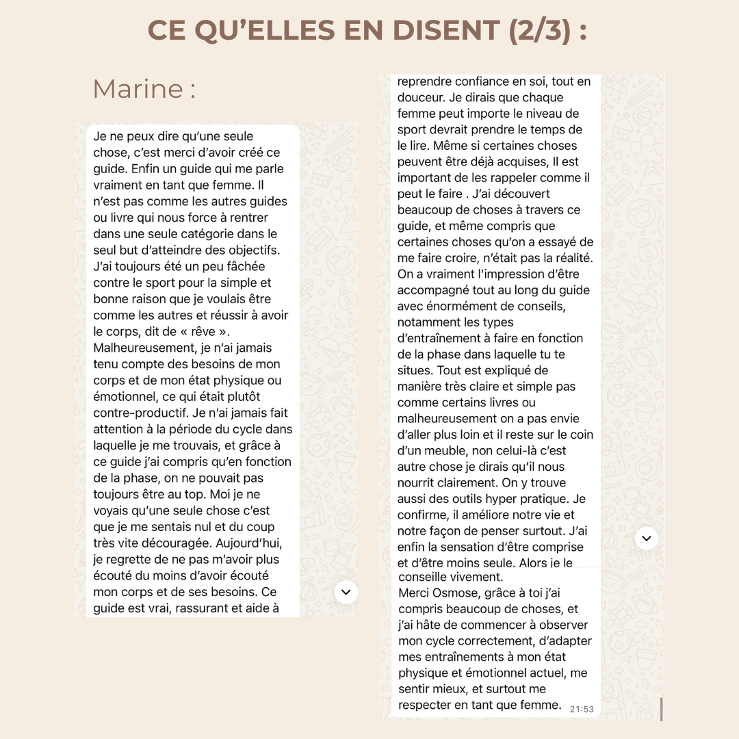 OSMOSE — Le guide pour mieux vivre ton cycle, ton corps et ton énergie